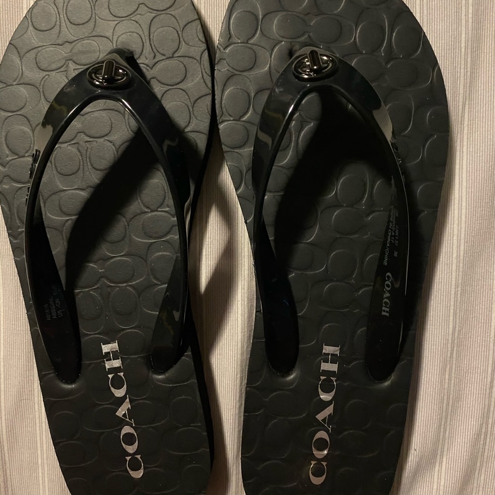 Coach flip flops